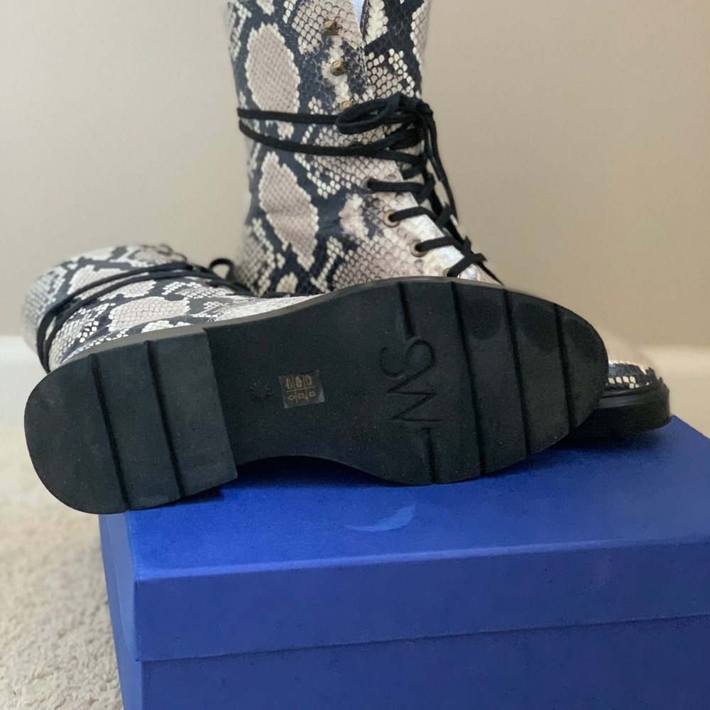 Stuart Weitzman Mckenzee Python-Embossed Boots - image 5